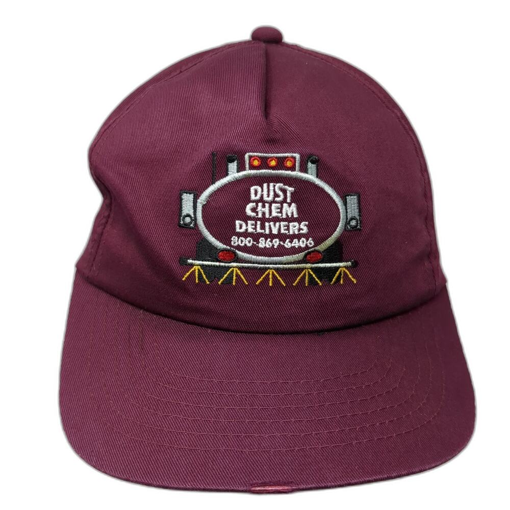 Dust Chem Delivers Slideback 5 Panel Cap Red One Size Headliner By Vernon